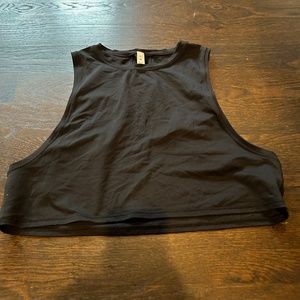 Lululemon Black Cropped Tank